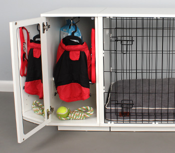 The Fido Studio Wardrobe keeps your dogs things tidy