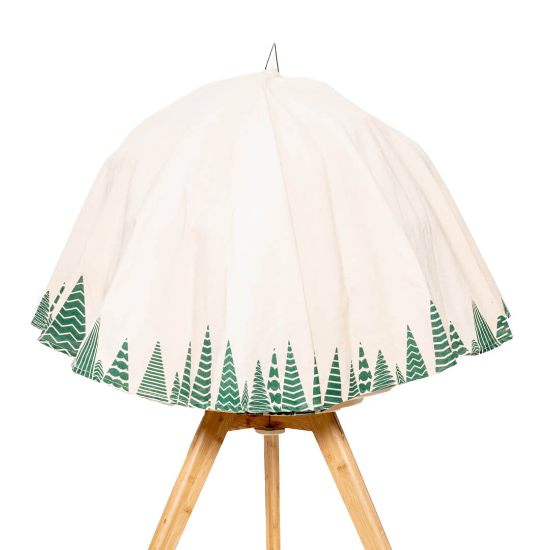 Geo Bird Cage Cover - Nordic Green-69350 