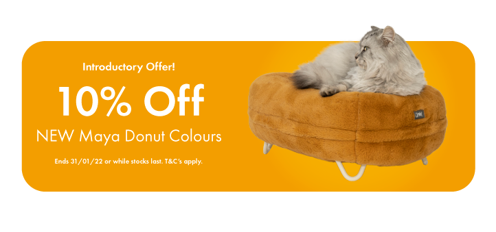 10 off maya donut bed banner