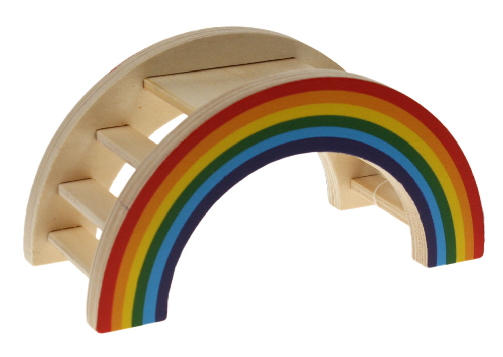 Rainbow Play Bridge for Small Animals | Omlet