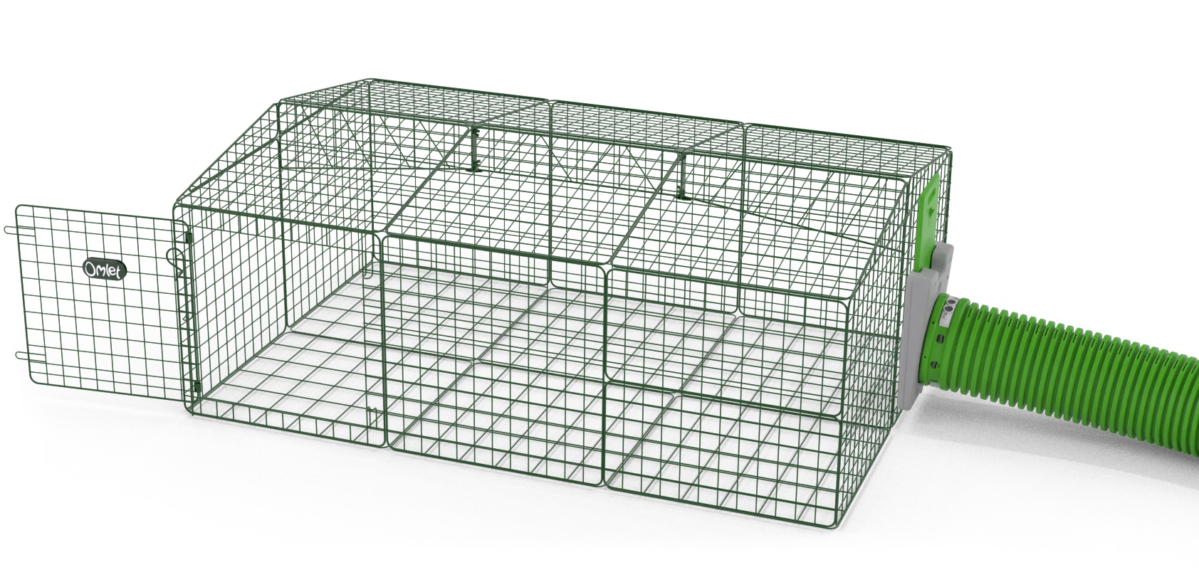 Zippi Rabbit Run with Roof and Underfloor Mesh - Single Height | Omlet