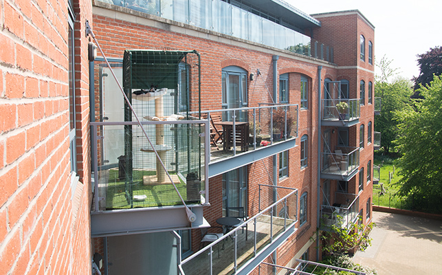 Cat Balcony Enclosure The Ultimate Urban Cat Run Omlet