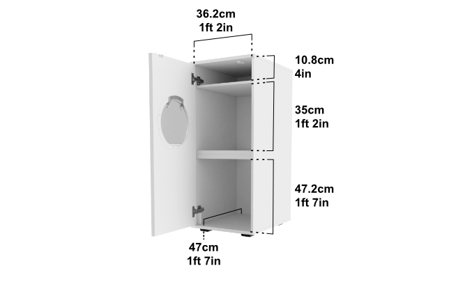 Tall litter box furniture top