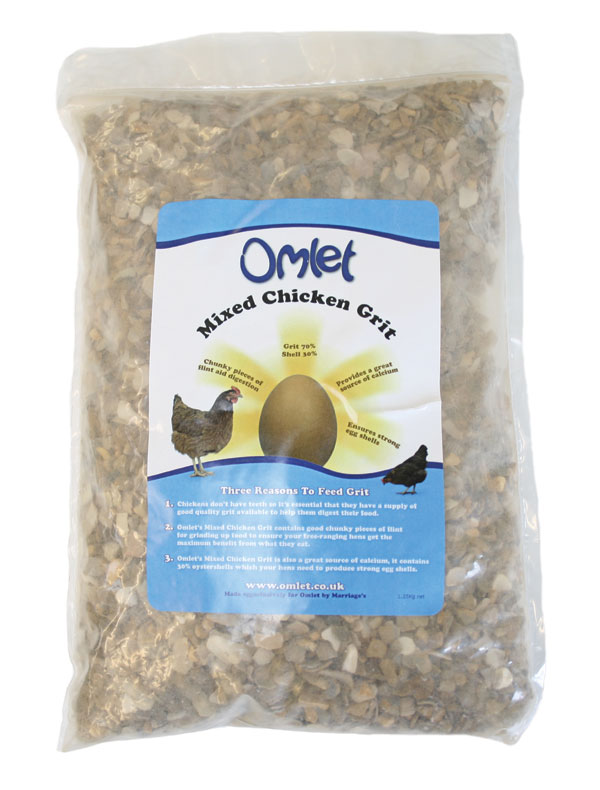 Omlet Mixed Chicken Grit 1.25KG Bag Omlet