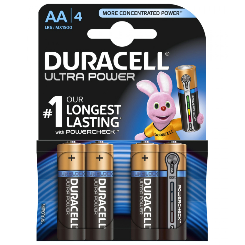 Duracell Plus 4 x AA Battery Pack