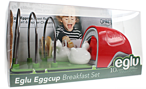 The Eglu egg cup in packaging.