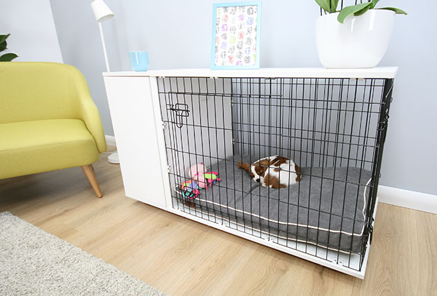 Ihr Hund und Ihre Besucher, die nicht an Hunde gewöhnt sind, werden mit einer Hundebox sicher sein.