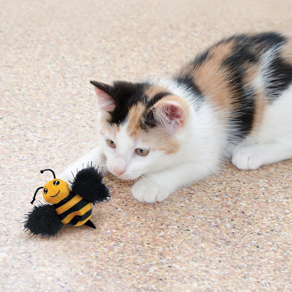 bumble bee cat toy