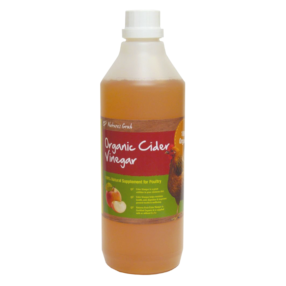 Natures Grub Organic Cider Vinegar 1 Litre Omlet
