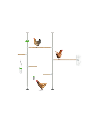 Customisable Chicken Perch the Hensemble Kit Omlet PoleTree